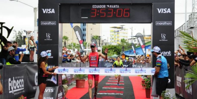 Reinaldo Colucci ganó el Ironman de Manta