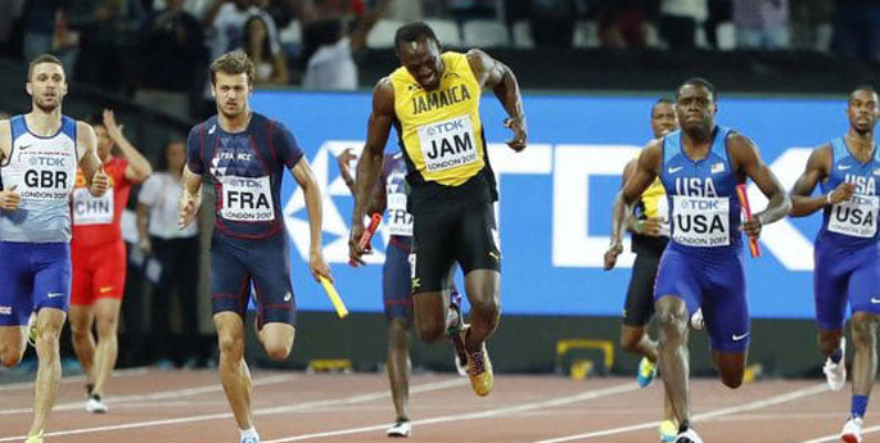 Usain Bolt se lesionó en su última carrera en el Mundial de Atletismo