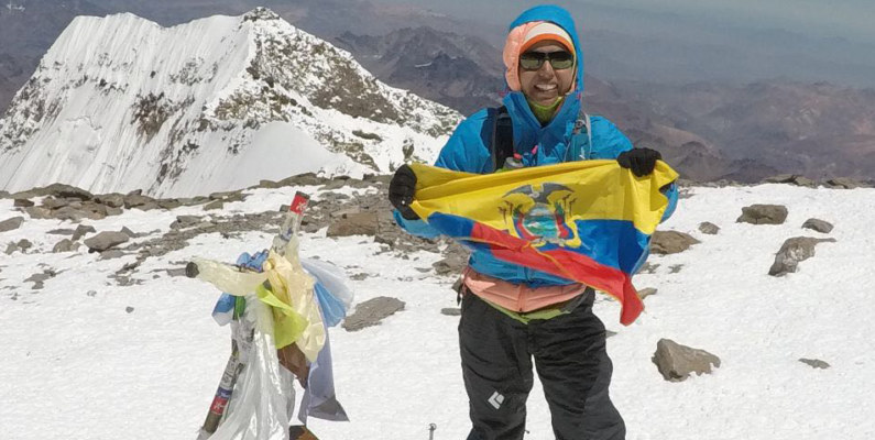 Daniela Sandoval marcó un nuevo récord femenino en el Aconcagua